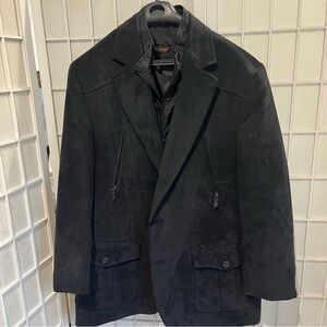 Tasso Elba Men's Black Jacket - Inner Zip